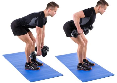 Great exercise to work strength in back, legs and core. Coaching Ques: Select the appropriate weight. Grab a dumbbell in each hand, draw your abdominal mu...